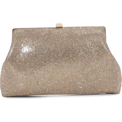Berness Rhinestone Clutch In Gold