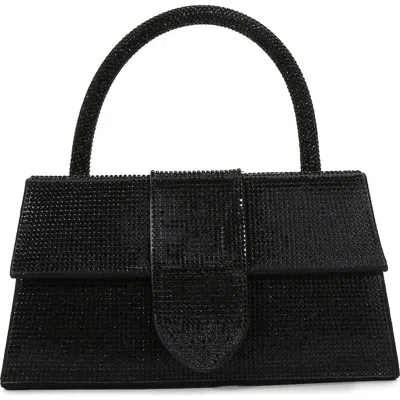 Berness Rhinestone Embellished Top Handle Bag In Black
