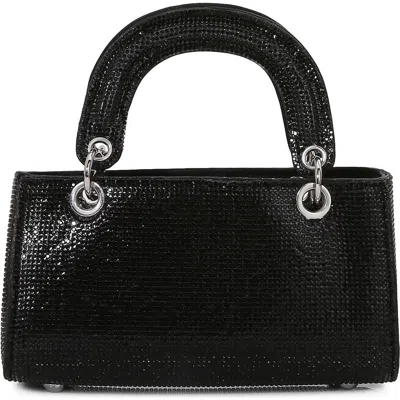 Berness Rhinestone Handheld Bag In Black