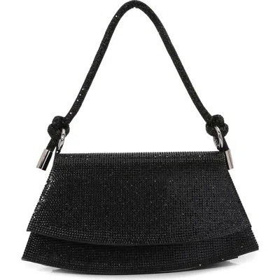 Berness Rhinestone Shoulder Bag In Black