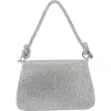 Berness Rhinestone Shoulder Bag In Silver