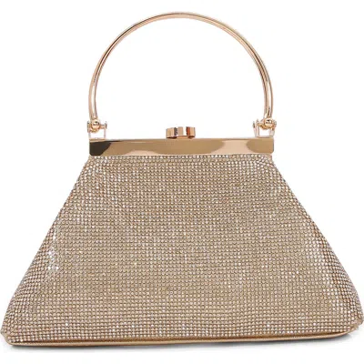 Berness Rhinestone Triangle Bag In Gold