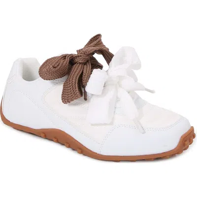 Berness Ribbon Lace Sneaker In White