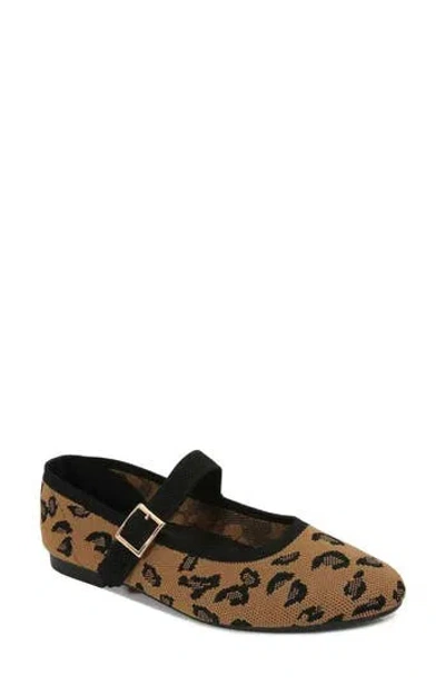Berness Sawyer Mary Jane Flat In Brown