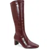 Berness Square Toe Boot In Burgundy