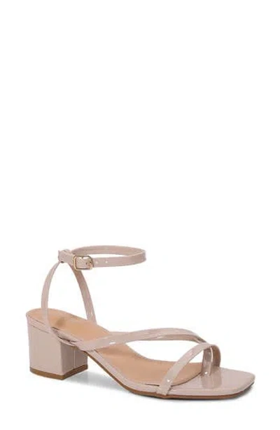 Berness Strappy Block Heel Sandal In Beige