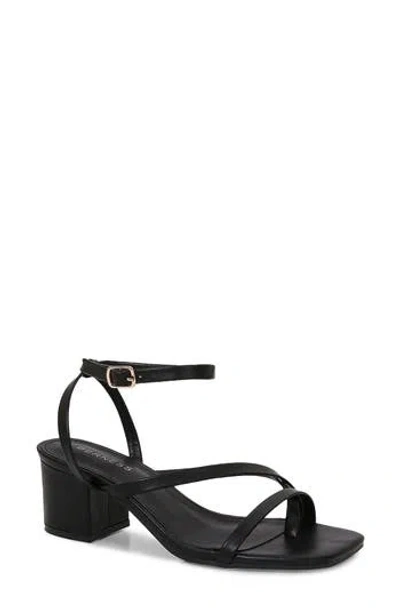 Berness Strappy Block Heel Sandal In Black