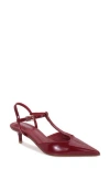 Berness T-strap Kitten Heel Pump In Burgundy