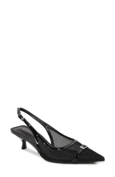 Berness Terra Slingback Pump In Black Mesh