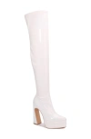 Berness Valerie Over The Knee Boot In White
