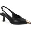 Berness Vianna Cap Toe Slingback Pump In Black