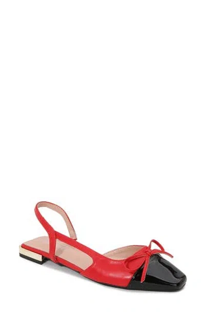 Berness Vibe Slingback Flat In Cherry