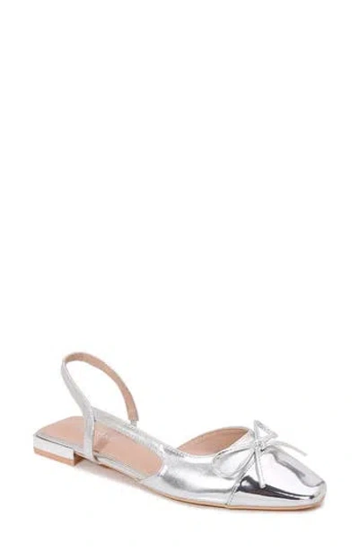 Berness Vibe Slingback Flat In Silver