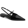 Berness Victoria Mary Jane Pointed Toe Slingback Flat In Black