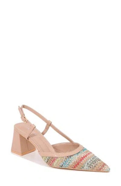 Berness Virginia Slingback Pump In Beige Multi