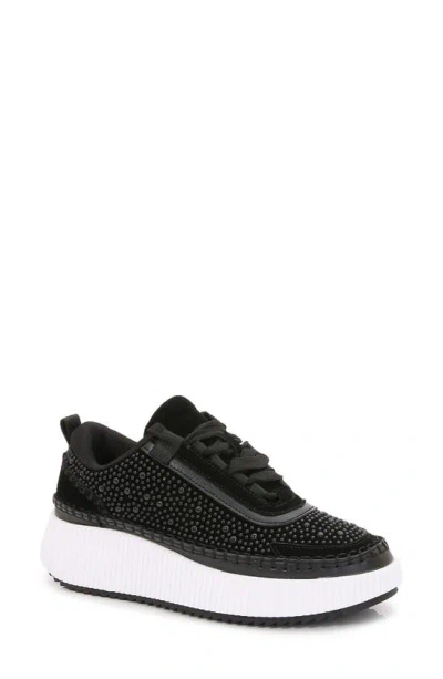 Berness Willow Rhinestone Sneaker In Black