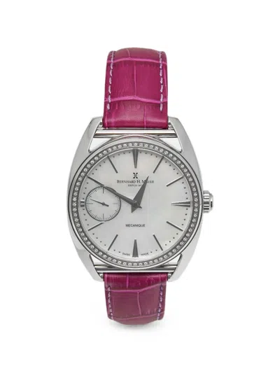 Pre-owned Bernhard H. Mayer 2022 Mecanique Diamond 44mm Watch In White