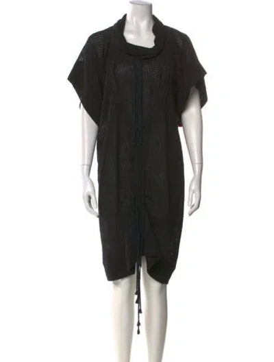 Pre-owned Bernhard Willhelm Cowl Neck Knee-length Dress In Black