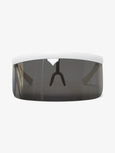 Pre-owned Bernhard Willhelm X Mykita Daisuke Collaboration Mirror Plain Mask Glasses In Gray/white