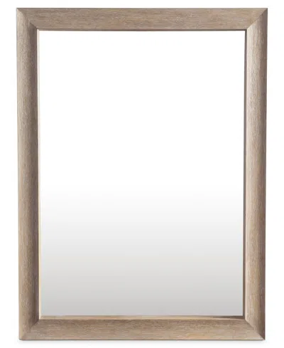 Bernhardt 28" Wood Loggia Mirror In Neutral