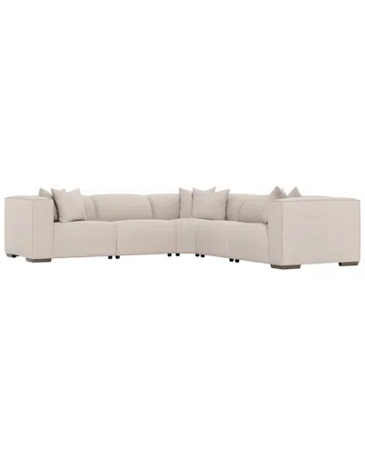 Bernhardt 5pc Bliss Fabric Power Motion Sectional In Animal Print
