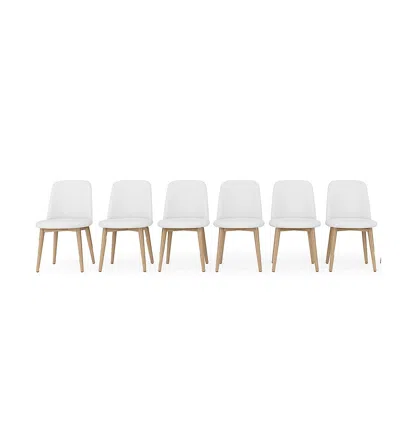 Bernhardt 6-pc. Loggia Side Chair Set In White