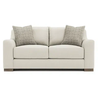 Bernhardt 70'' Loveseat Cal117 Compliant Loveseat In White,cream