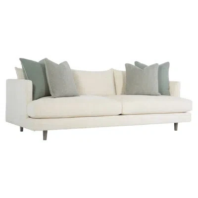Bernhardt 92'' Tuxedo Arm Sofa With Reversible Cushions In Neutral