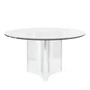 Bernhardt Abbot Dining Table In Silver