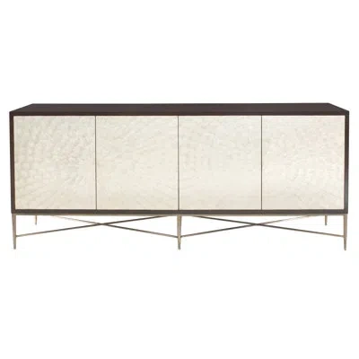 Bernhardt Adagio 82" Wide 3 Drawer Gmelina Wood Buffet Table In Espresso,white
