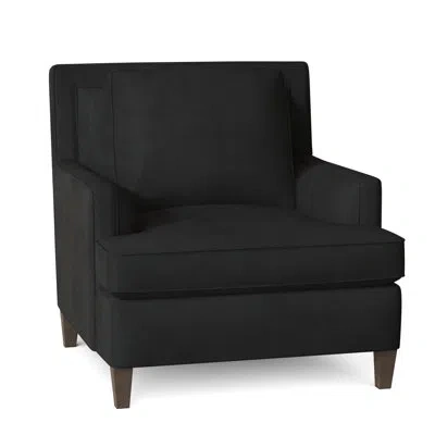Bernhardt Addison 35" W Down Cushion Armchair In Akiko Graphite Performance 5534-011,aged Gray