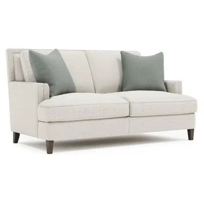 Bernhardt Addison Fabric Loveseat In Gray