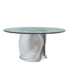 Bernhardt Agnas Dining Table In Silver