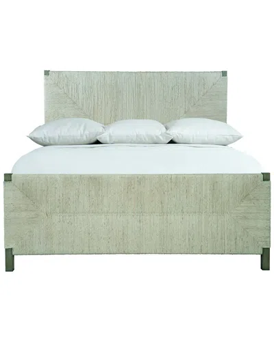 Bernhardt Alannis Queen Woven Panel Bed In Grey