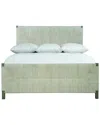 Bernhardt Alannis Queen Woven Panel Bed In Grey