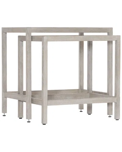 Bernhardt Albion Nesting Table In White