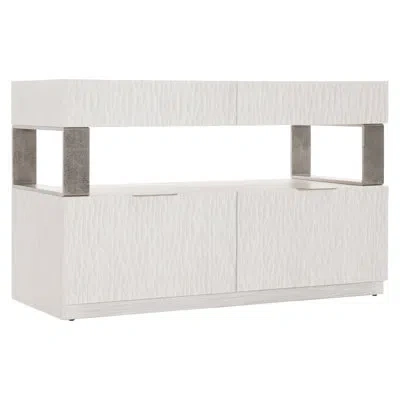 Bernhardt Alesio 4 - Drawer Filing Credenza In Weathered Bone