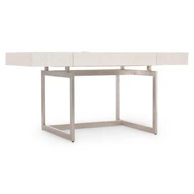 Bernhardt Alesio Desk With Built In Outlets In Weathered Bone