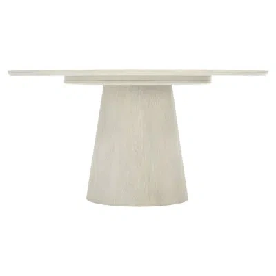 Bernhardt Alexa 60" Pedestal Dining Table In Jicama