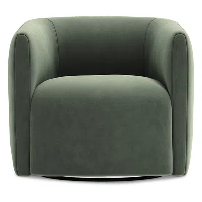Bernhardt Aline Swivel Chair In Green