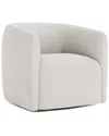 Bernhardt Aline Swivel Chair In White