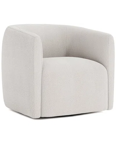 Bernhardt Aline Swivel Chair In White