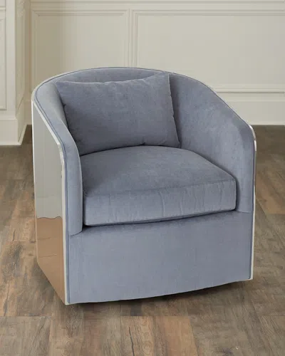 Bernhardt Anastasia Swivel Chair In Blue