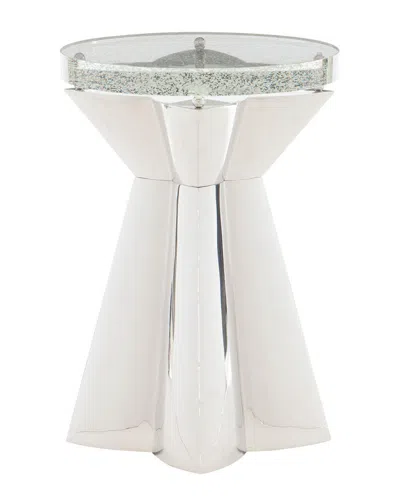 Bernhardt Anika Round Chairside Table In White