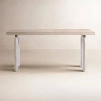 Bernhardt Antibes 68'' Solid Wood Top Console Table In Oak Wood