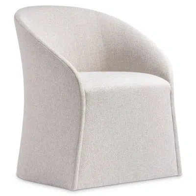 Bernhardt Antibes Polyester Armchair Dining Chair In Gray
