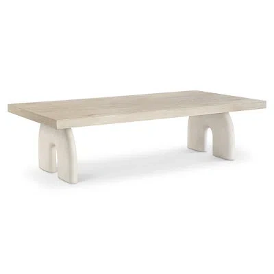 Bernhardt Antibes Solid Wood Top Single Coffee Table In Brown Wood