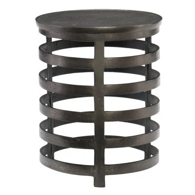Bernhardt Apsley Frame End Table In Nickel;black