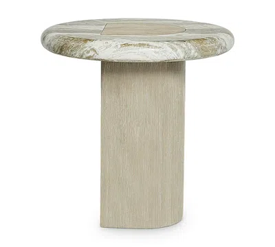 Bernhardt Arcadia 20" Oak Accent Side Table In Brown