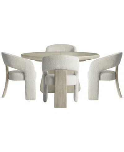 Bernhardt Arcadia 5-piece Round Dining Set In Clay